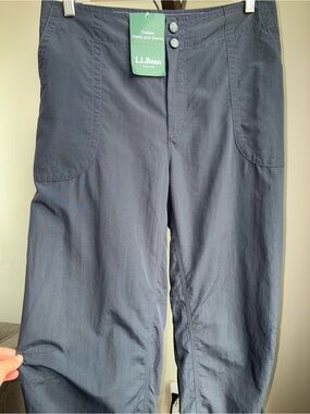 L.L.Bean NWT Trekkie Convertible Pants/Shorts Navy Size 20 Reg UPF 50+ Outdoors